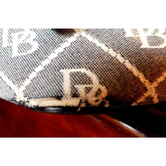 DOONEY BOURKE DB Blue/Gray Canvas Black Leather - Picture 7 of 8